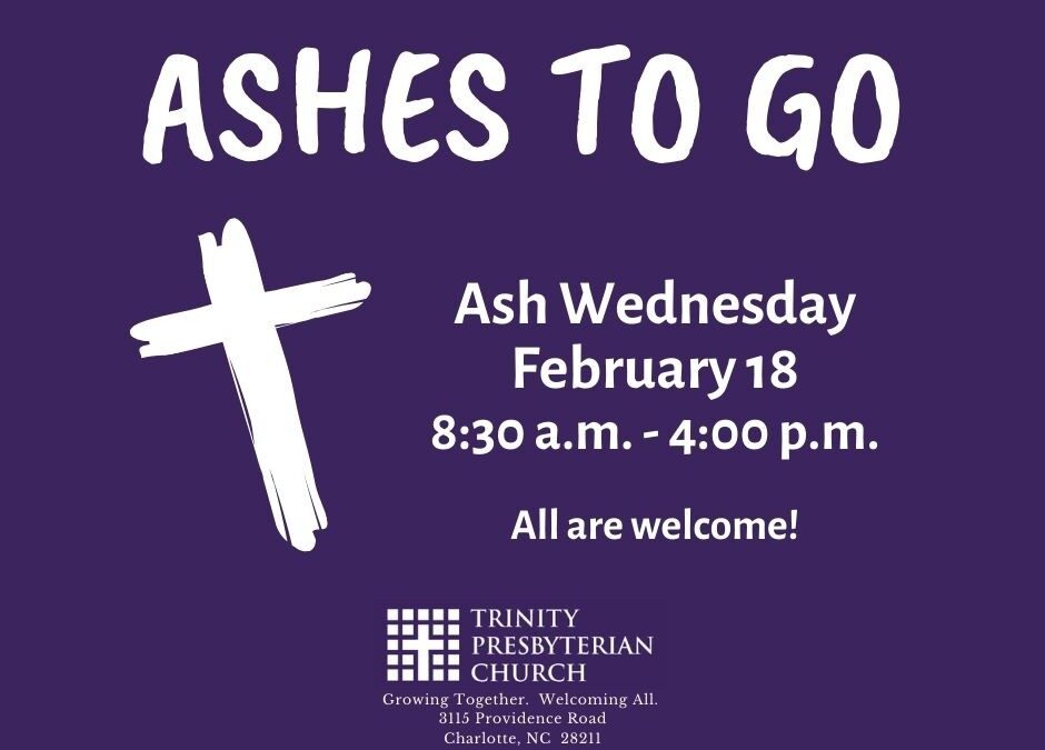 Ashes to Go on Ash Wednesday – February 18